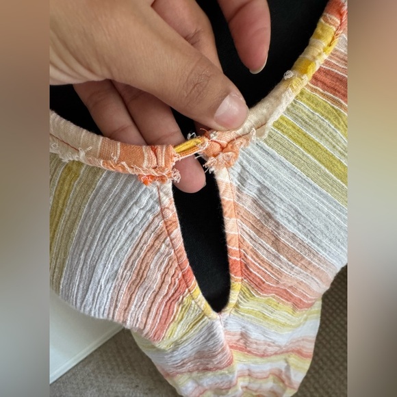 Free People Atlantis Chevron Maxi Dress pink and orange size XS - Picture 2 of 7